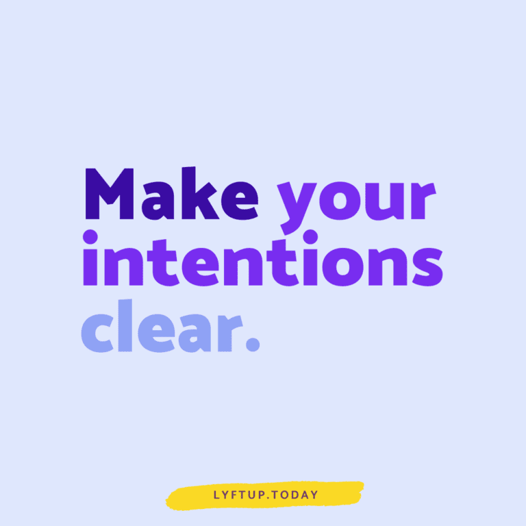 lyftup - Make your intentions clear.