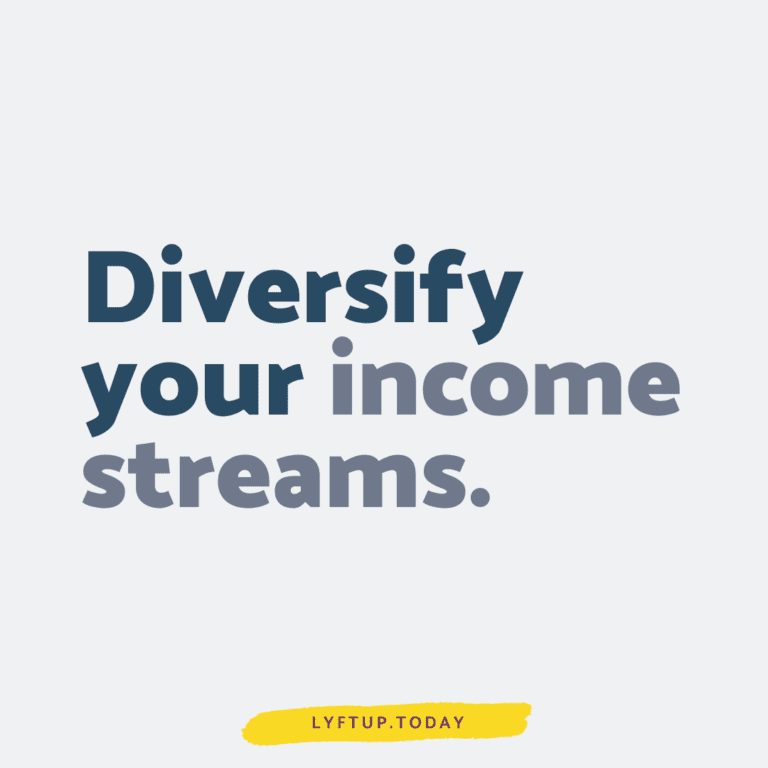 Diversify your income streams