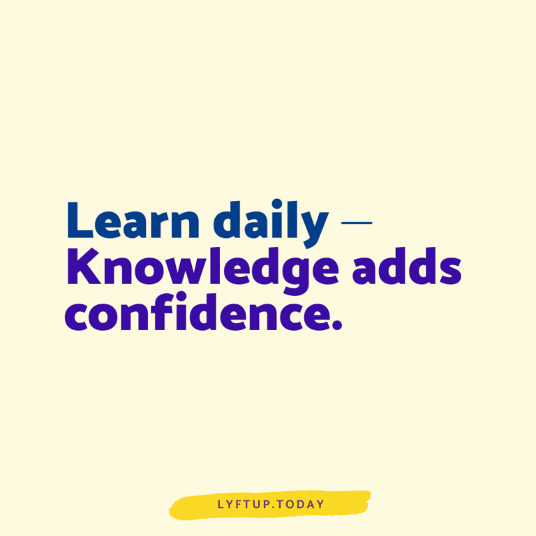 lyftup - learn daily knowledge adds confidence