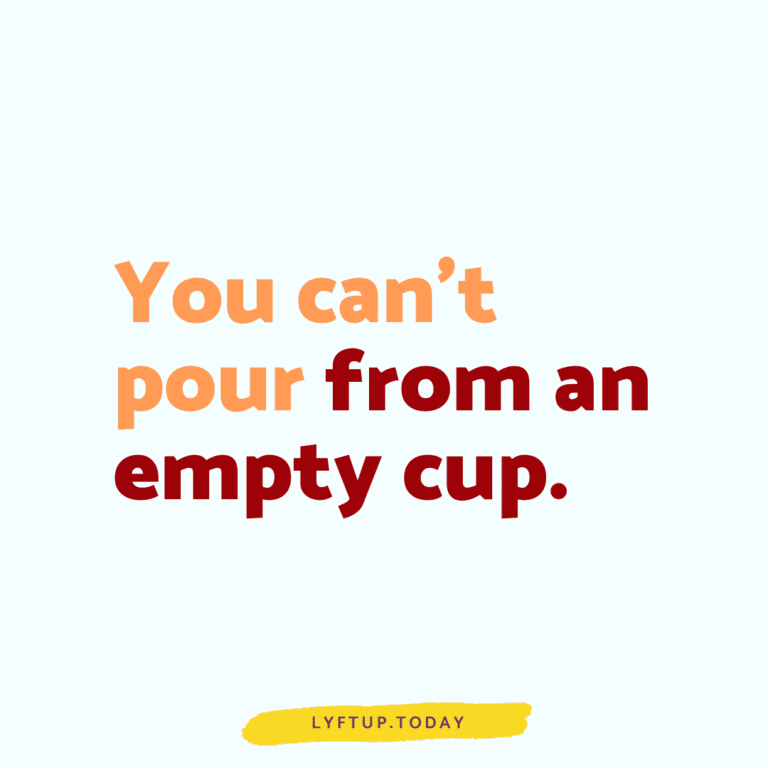 lyftup - you cant pour from an empty cup