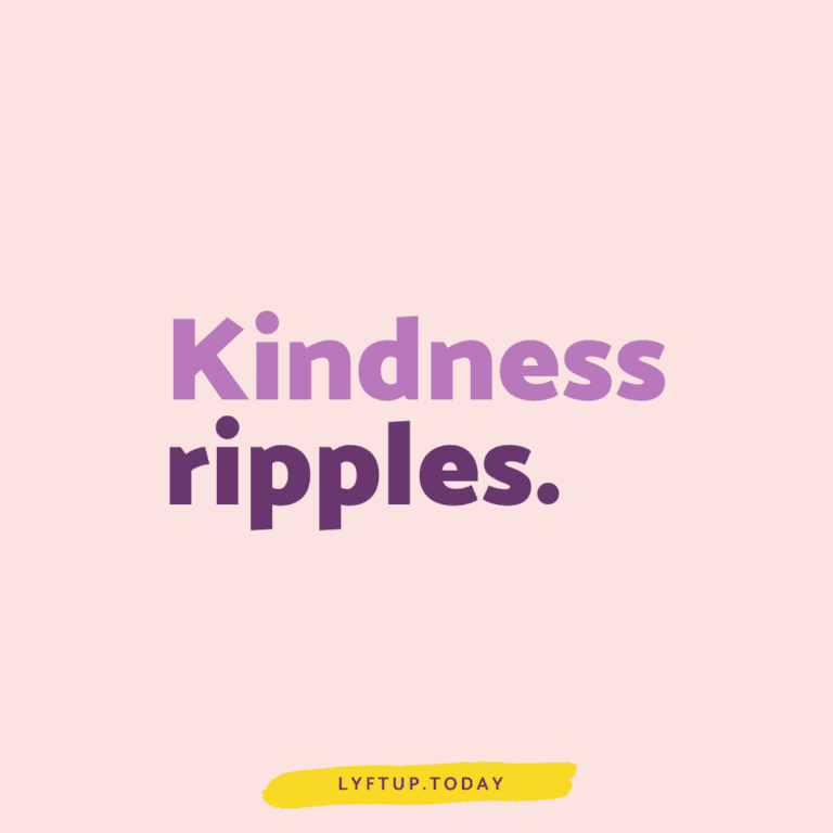 Kindness ripples