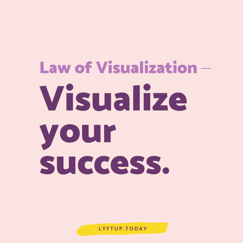 lyftup - law of visualization: Visualize your success.