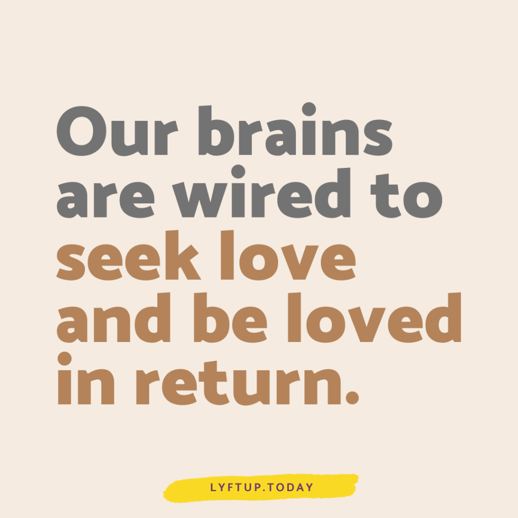 Our brains are wired to seek love and be loved in return